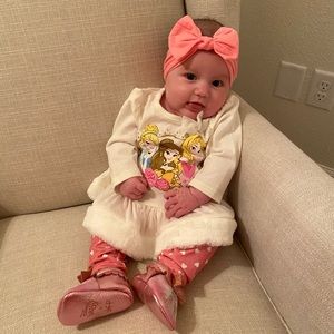 Disney Princess Baby Girls Outfit set top w pants